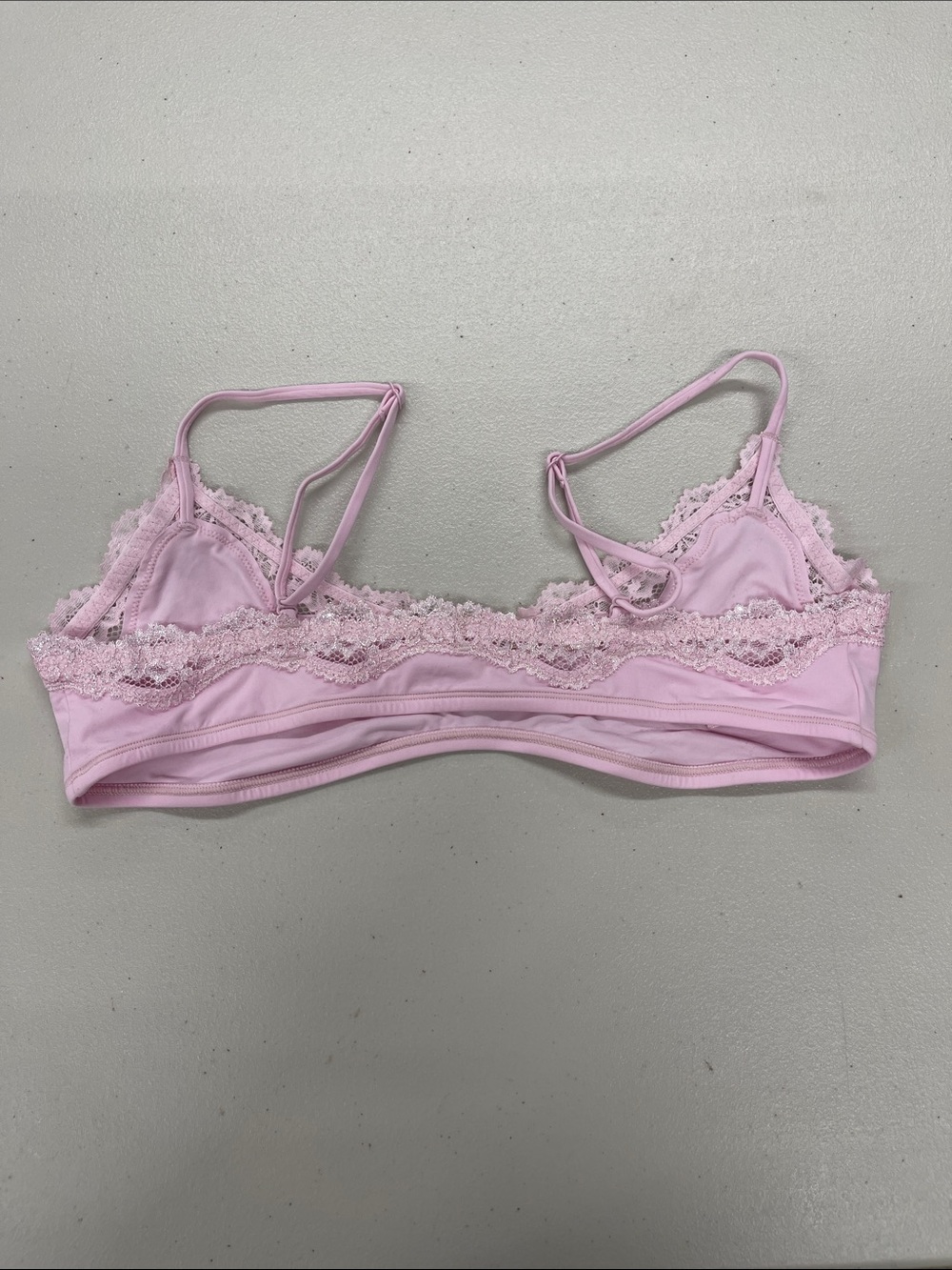 Skims Fits Everybody Lace Bralette Pink XL NWOT - Picture 2 of 2